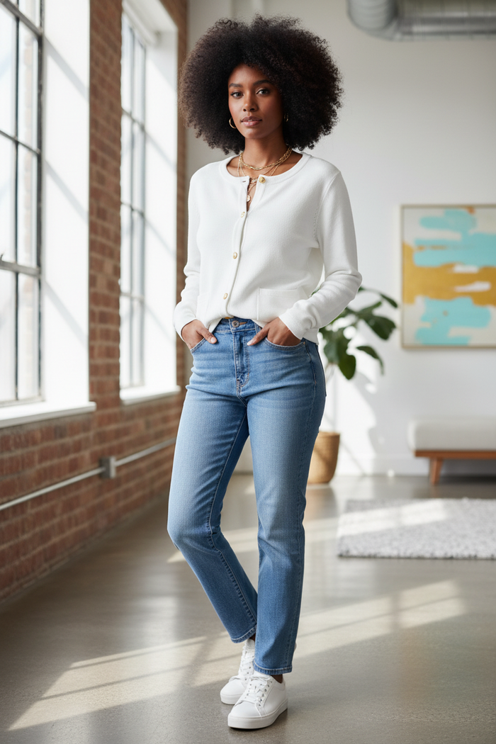 White Cardigan - Loft
