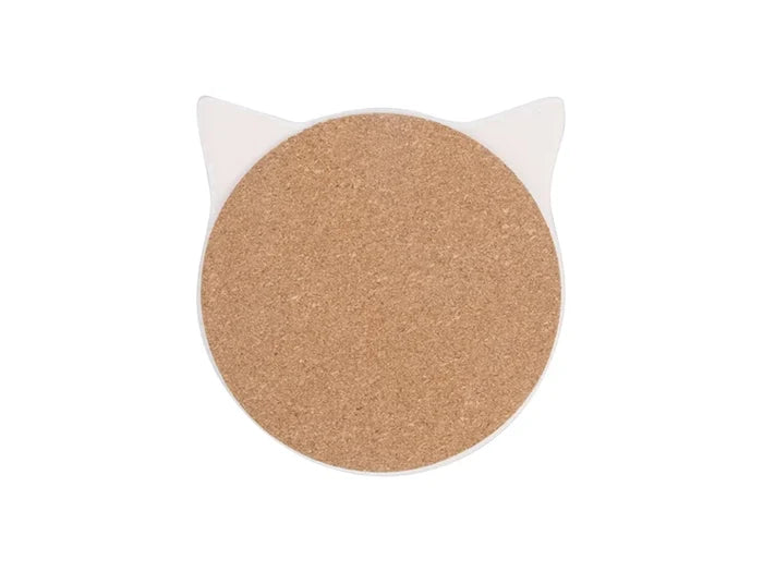Sublimation Cat coaster w/ Cork