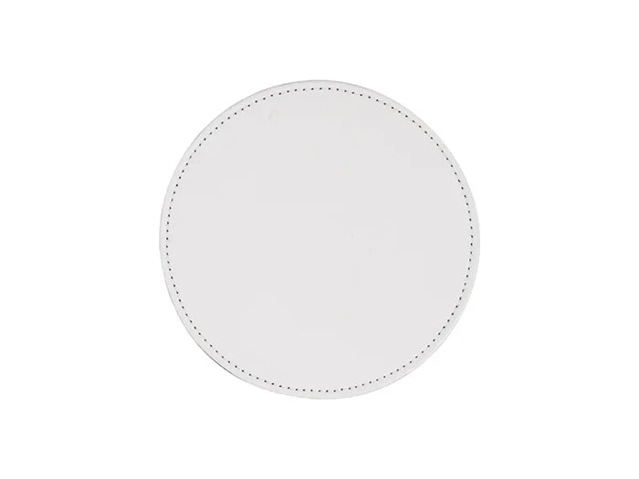 Sublimation PU Leather Round Mug Coaster (9.5cm)