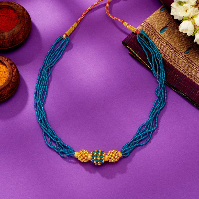 Sumangal Yellow Gold Thushi Necklace For Women