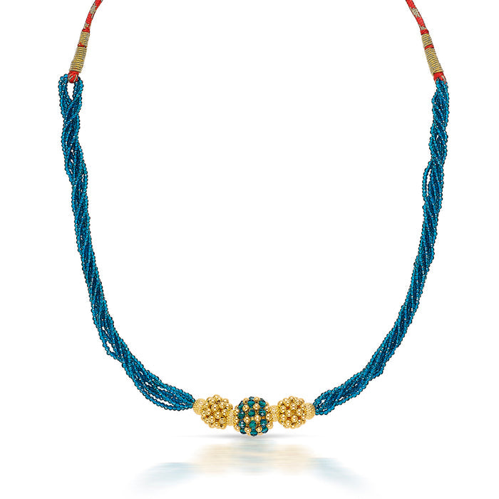 Sumangal Yellow Gold Thushi Necklace For Women