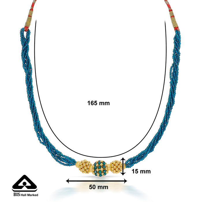 Sumangal Yellow Gold Thushi Necklace For Women