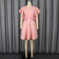 Summer New Fashion Elegant Embroidery Slim Fit Elegant Party Dress