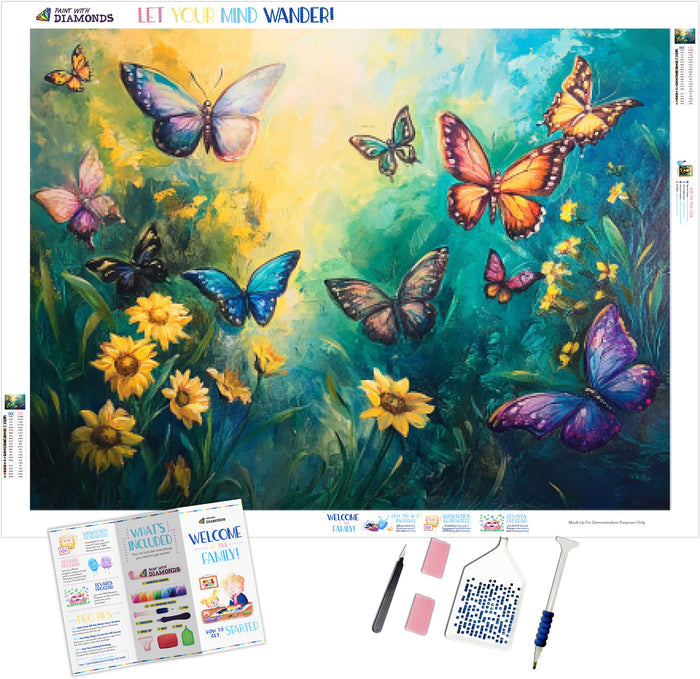 Sun-Kissed Butterflies Swirling