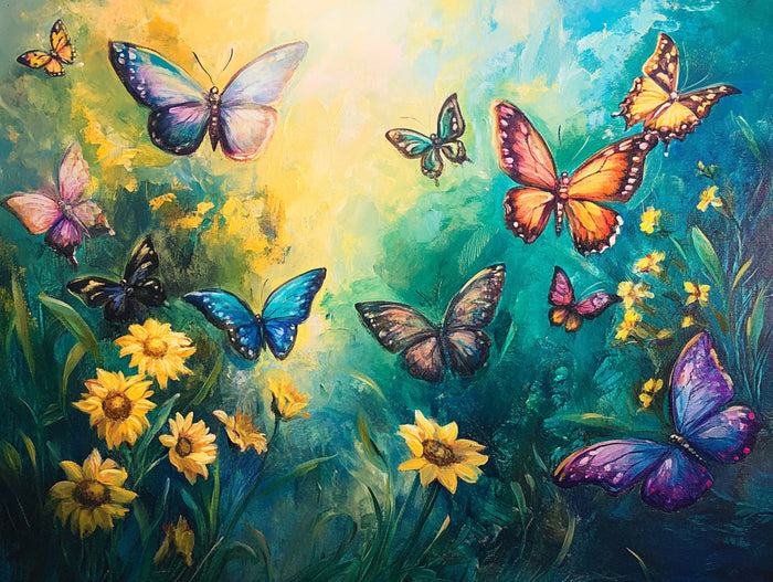 Sun-Kissed Butterflies Swirling