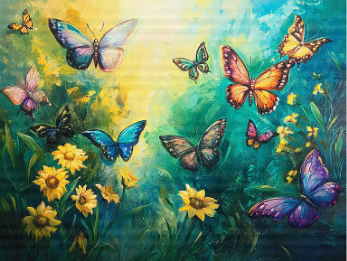 Sun-Kissed Butterflies Swirling