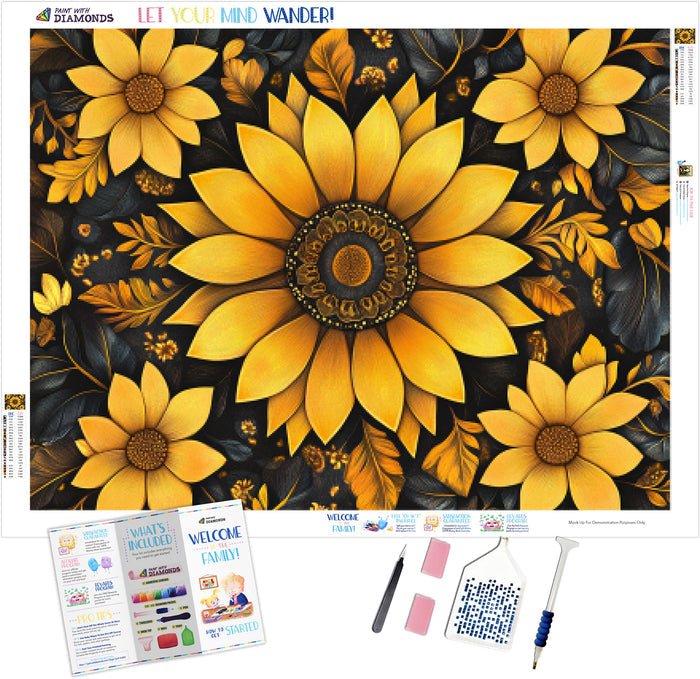 Sun-Kissed Mandala Blossoms