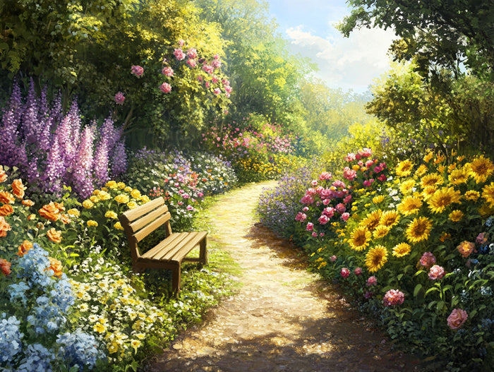 Sunlit Garden of Transition