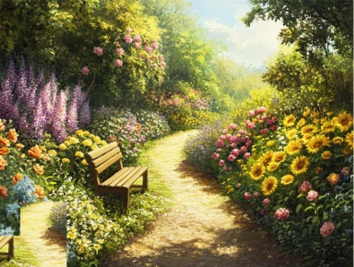 Sunlit Garden of Transition