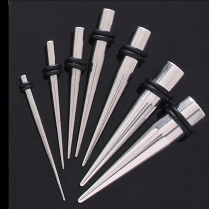 Surgical Steel Piercing Taper Tool with O-Rings - Various Gauges