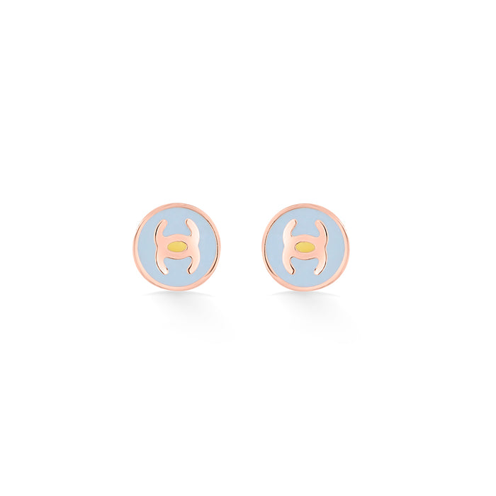 Symbolic Shine Gold Stud Earring For Kids