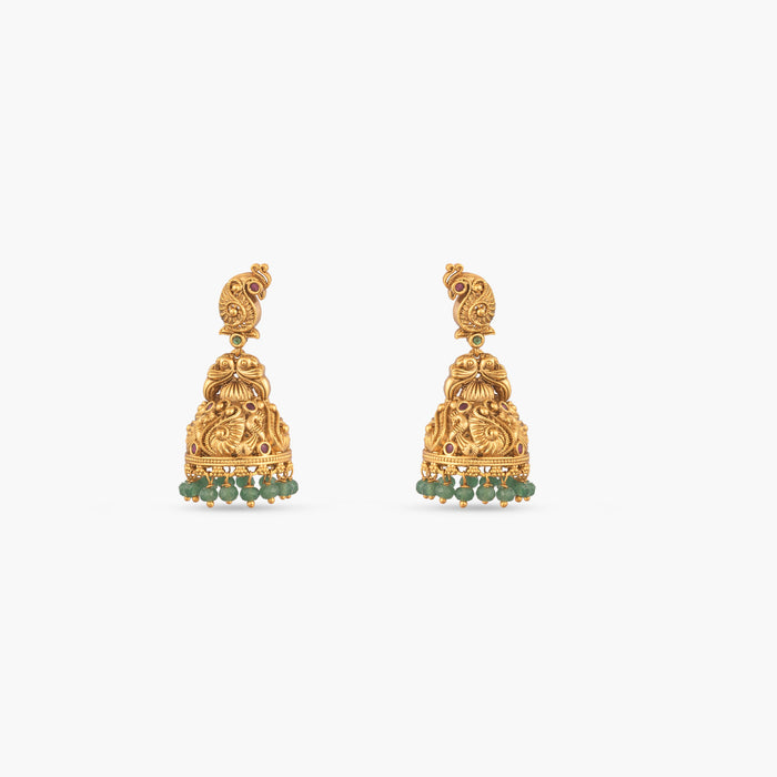 Tarunika Antique Jhumka Earrings