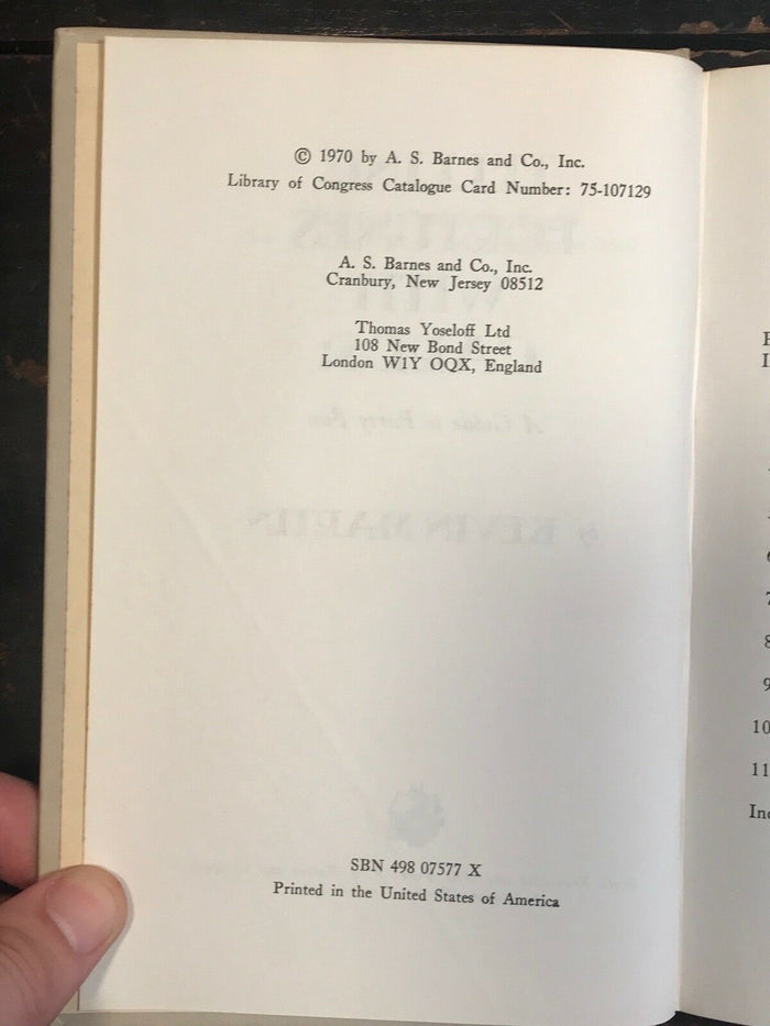 TELLING FORTUNES WITH CARDS - 1st Ed 1970 - ORACLES, DIVINATION, CARTOMANCY