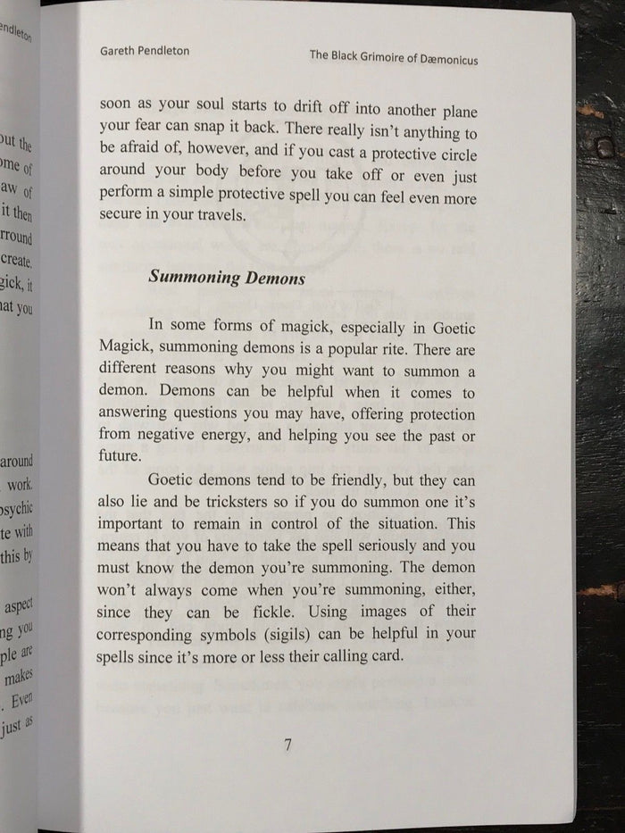 THE BLACK GRIMOIRE OF DAEMONICUS - Gareth Pendleton - Occult Magick Witchcraft