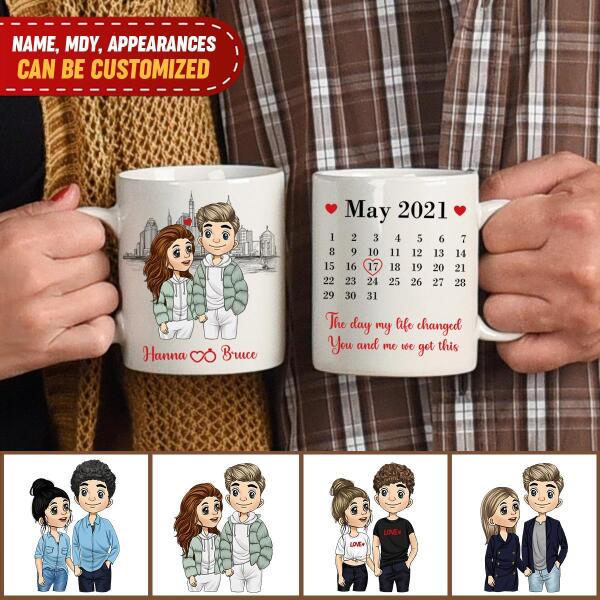 The Day My Life Changed, For Valentine's Day, Personalized Valentine Mug