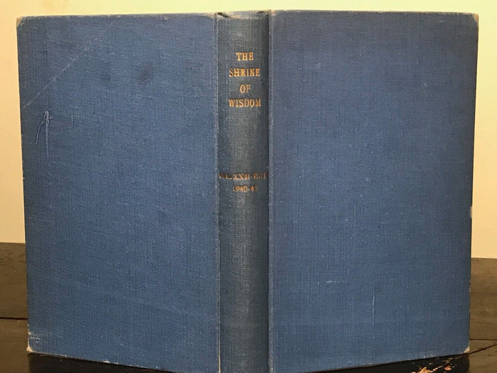 THE SHRINE OF WISDOM QUARTERLY PUBLICATION: RELIGION MYSTICISM OCCULT, 1940-43