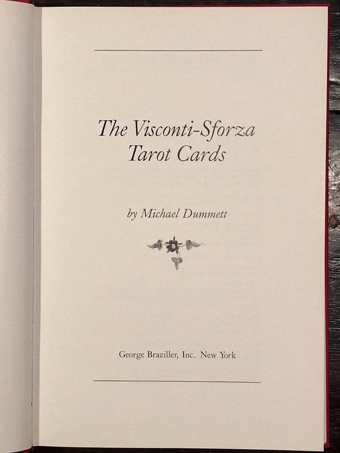 The Visconti-Sforza Tarot Cards, Michael Dummett - 1st Ed 1986 FULL COLOR PLATES