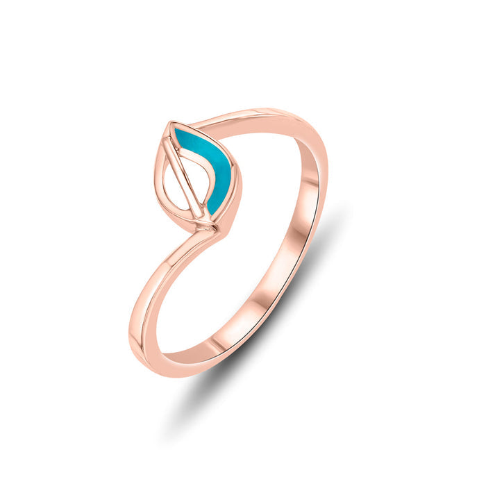 Thin Trace Gold Ring for Her