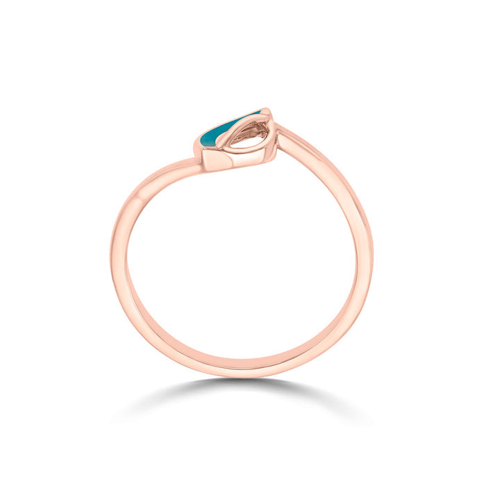 Thin Trace Gold Ring for Her