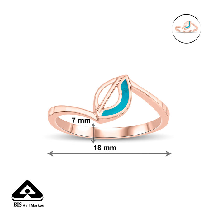 Thin Trace Gold Ring for Her