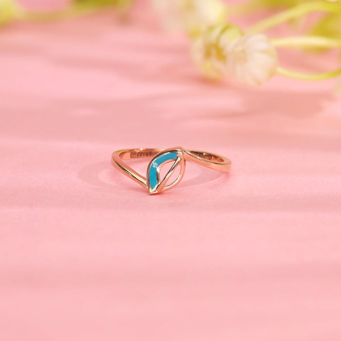 Thin Trace Gold Ring for Her