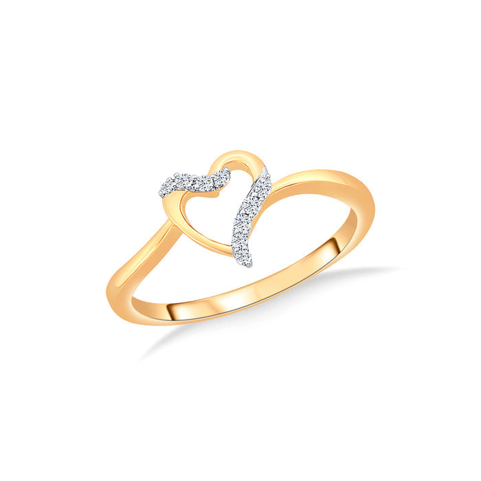Tied to Heart Gold & Diamond Ring
