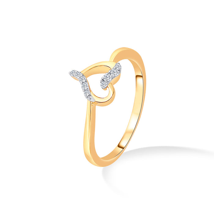 Tied to Heart Gold & Diamond Ring