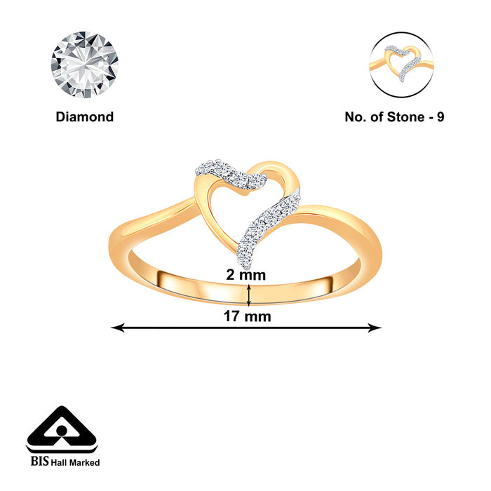 Tied to Heart Gold & Diamond Ring