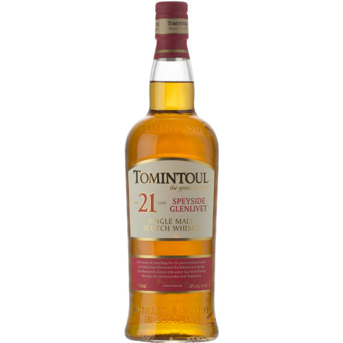 Tomintoul 21 Year Speyside Glenlivet Single Malt Scotch Whisky