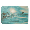 Turquoise Run in Spirit Bath Mat