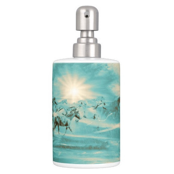 Turquoise Run in Spirit Bathroom Set