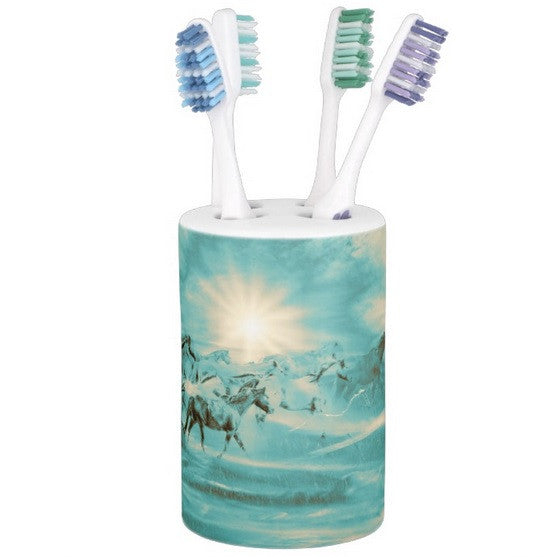 Turquoise Run in Spirit Bathroom Set