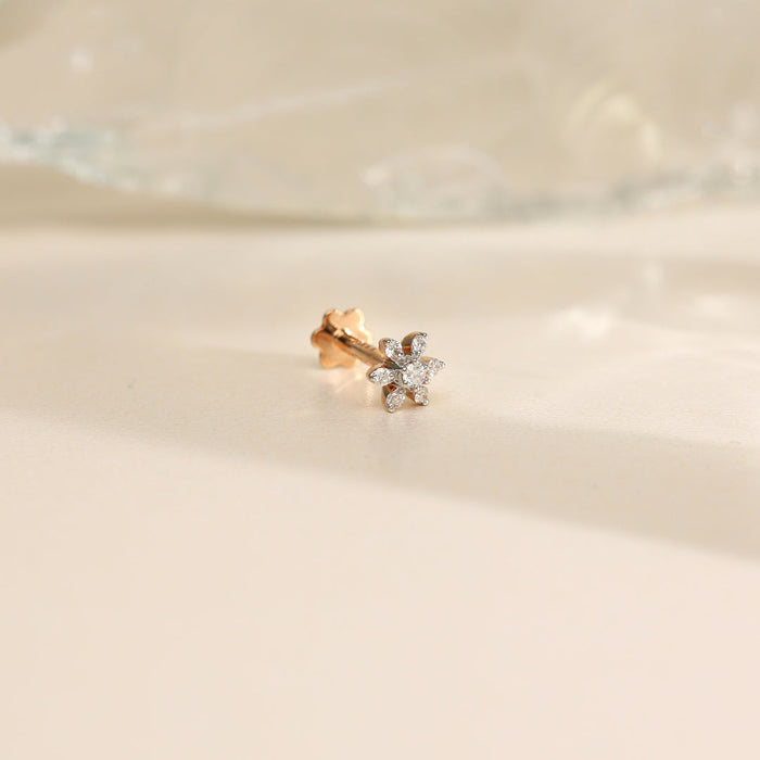 Twinkle Bud Diamond Nosepin