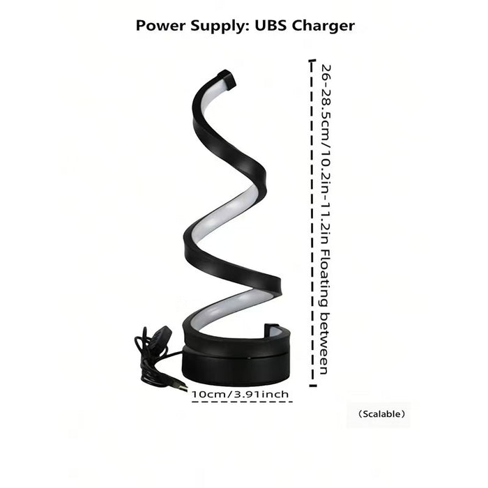USB Powered Spiral Desk Lamp Simple And Adjustable LED Desk Lamp