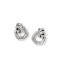 Vintage Silver Plated Parker Knot Open Frame Earrings by Kendra Scott