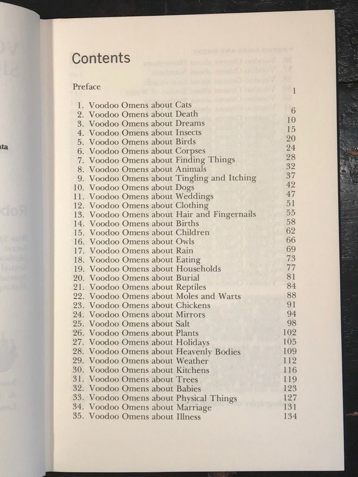 VOODOO SIGNS AND OMENS - ROBERT PELTON, 1st/1st 1974 - Witchcraft Hexes Spells