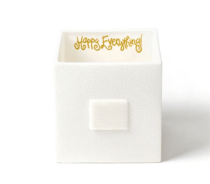 Happy Everything White Small Dot Medium Mini Nesting Cube