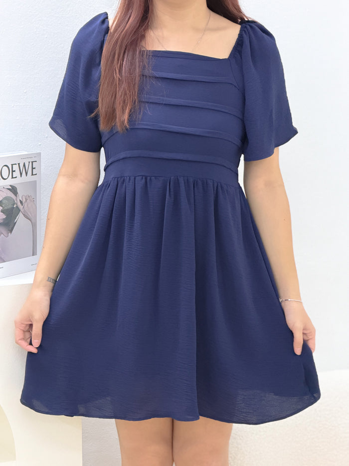 Willow Muse Babydoll Dress (Navy)