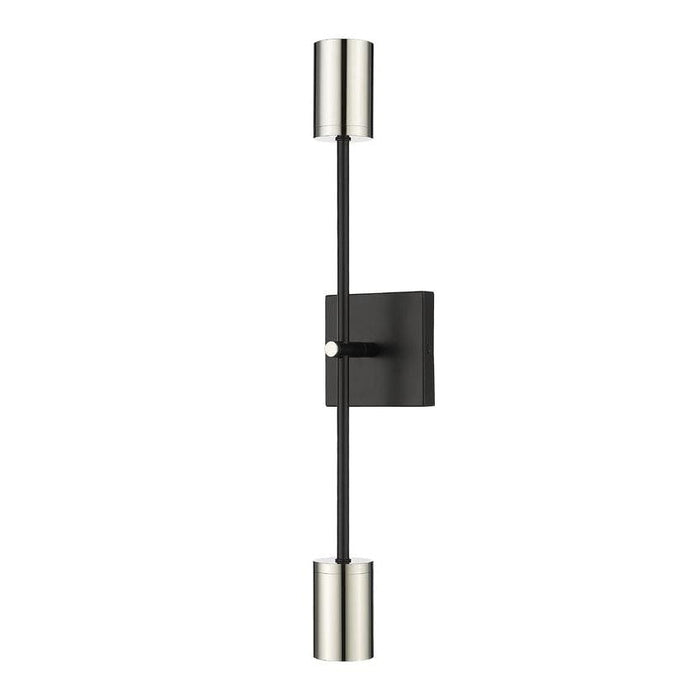 Z-Lite Calumet Mate Black Polished Nickel Wall Sconce 814-2S-MB-PN - Wall Sconce