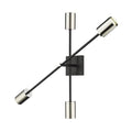 Z-Lite Calumet Mate Black Polished Nickel Wall Sconce 814-4S-MB-PN - Wall Sconce