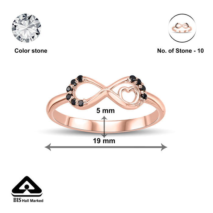 Zyora Infinity Eternity Gold Ring